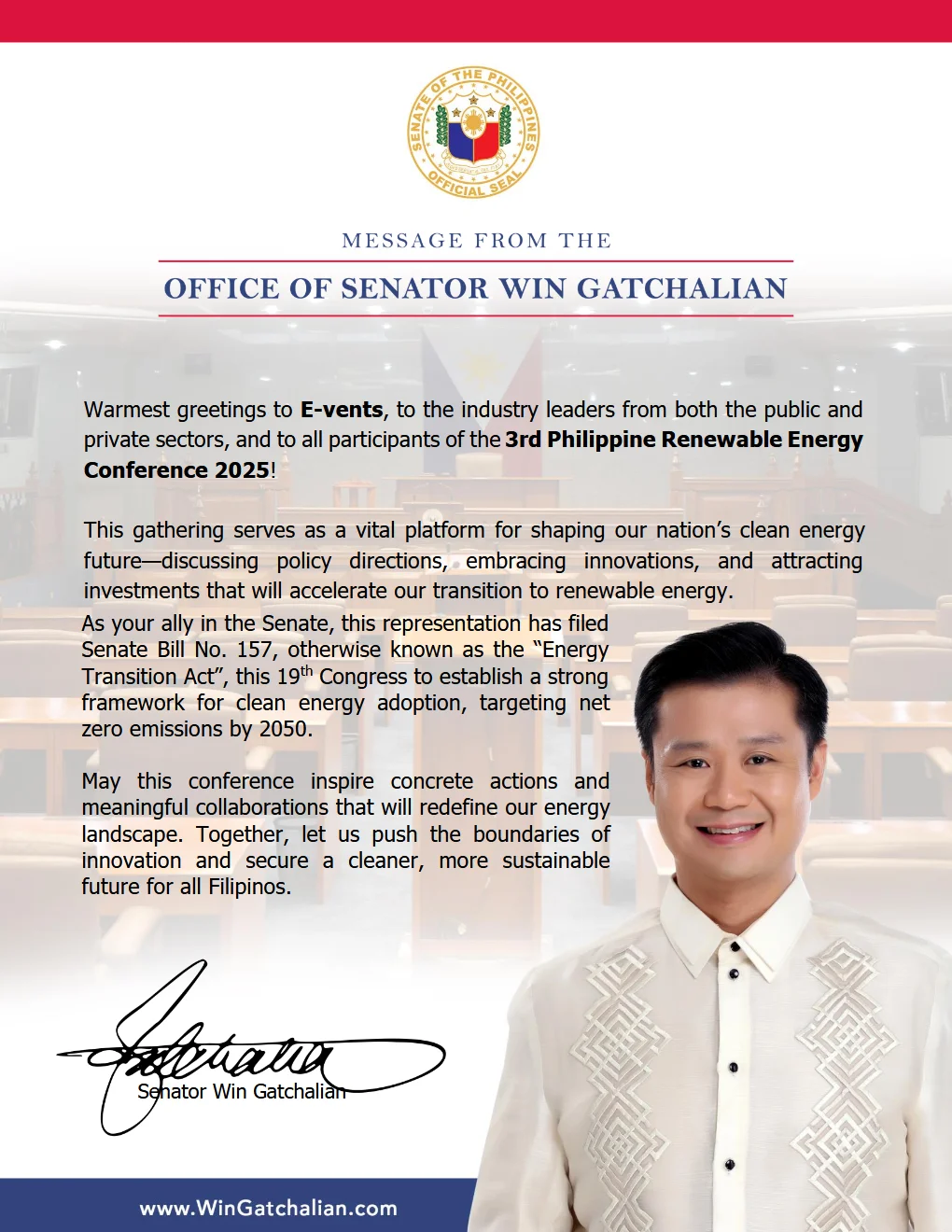 Senator Win Gatchalian