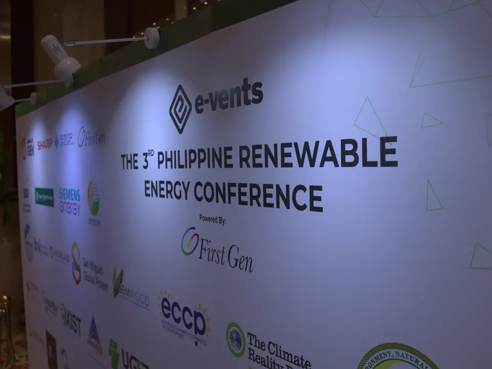 Third Philippine Renewable Energy Conference stage backdrop